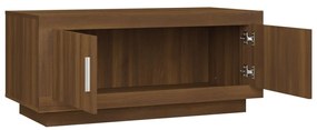 Mesa de centro 102x50x45 cm derivados madeira carvalho castanho