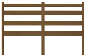 Cabeceira de cama 206x4x100 cm pinho maciço castanho mel
