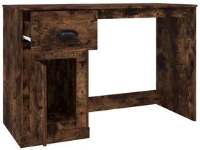 Secretária c/ gaveta 115x50x75 deriv. madeira carvalho fumado