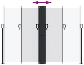 Toldo lateral retrátil 180x600 cm branco