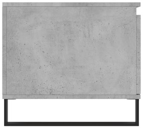 Mesa de centro 100x50x45 cm derivados madeira cinzento cimento