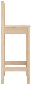 Cadeiras de bar 2 pcs 40x41,5x112 cm pinho maciço