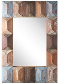 Espelho de parede com moldura multicolor 63 x 90 cm HIZOTE Beliani