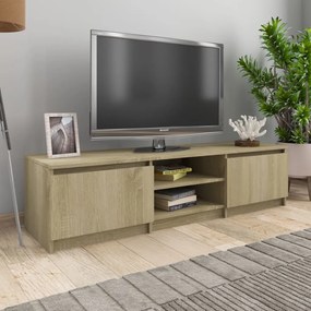 vidaXL Móvel de TV 140x40x35,5 cm derivados de madeira carvalho sonoma