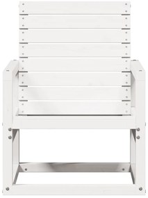 Cadeira de jardim 57,5x63x76 cm pinho maciço branco