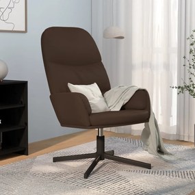 vidaXL Cadeira de descanso couro artificial castanho