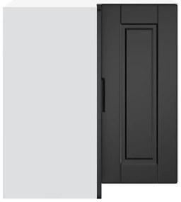 Armário canto parede cozinha Porto derivados de madeira preto