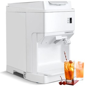 Máquina Picadora Triturador de gelo eléctrico 350 W com lâminas afiadas ajustáveis de textura de gelo 120 kg/h para escritório de bar de cozinha