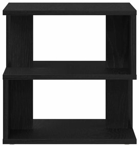 Mesa de Apoio vidaXL Preta em Carvalho 40x40x40 cm de Madeira de Engen
