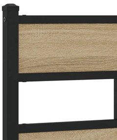 Cabeceira de cama 120cm derivados madeira/ferro carvalho sonoma