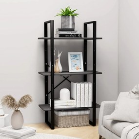 vidaXL Unidade de prateleiras 60x30x105 cm derivados de madeira cinza