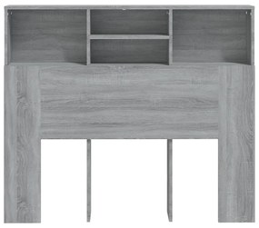 Armário de cabeceira 120x19x103,5 cm sonoma cinzento