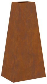 Fogueira vidaXL 50x35x100 cm Aço Envelhecido
