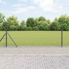 Cerca Hexagonal vidaXL Cinza 0.4x10 m Aço