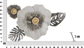 PAINEL DE PAREDE DE FERRO 3D EDY -B- CM 74,9X7X47,6 MULTICOLOR