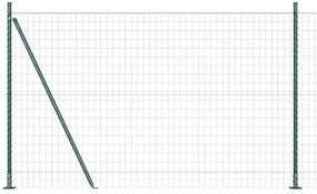 Cerca Euro com 7 Posts Flangelados 1,4 x 10m em Aço Galvanizado.