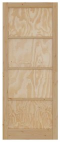 Porta Interna 'ORKDAL'93x232x4 cm de Madeira Sólida de Pinus