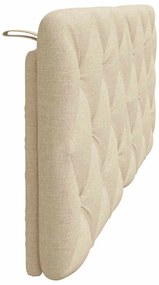 Almofadão de cabeceira 120 cm tecido creme