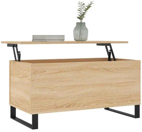 Mesa de centro 90x44,5x45 cm derivados madeira carvalho sonoma