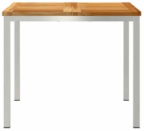 Mesa de Jantar 90x90x74.5 cm Madeira Sólida de Teca