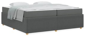 Estrutura da Cama Outros Cinzento escuro 200 x 200 cm tecido