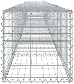 Cesto gabião com cobertura 700x50x50 cm ferro galvanizado