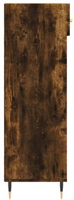 Sapateira 60x35x105 cm derivados de madeira carvalho fumado