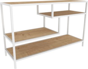 Móvel de TV Robbins – Branco Carvalho – 120x39x75 cm