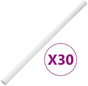 Calhas para cabos com clipes Ø30 mm 30 m PVC