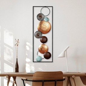 Acessório Decorativo de Parede Texturizado – Multicolor – 32x90x4 cm