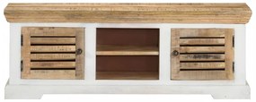Móvel de TV 110x30x40 cm madeira de mangueira maciça