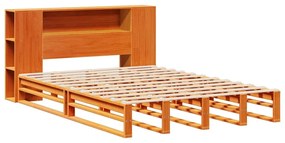 Cama com estante sem colchão 140x190 cm madeira maciça