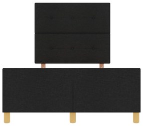 Cama vidaXL Preta 120x200 cm em Tecido