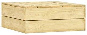 4 pcs conjunto lounge de jardim madeira de pinho impregnada