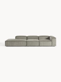 Chaise longue modular XL em bombazina Lennon