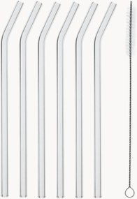 Palhinhas de vidro borossilicato Basic, conjunto de 6