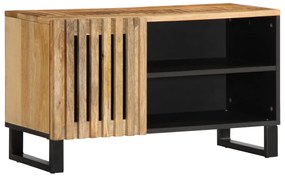 vidaXL Móvel de TV 80x34x46 cm madeira de mangueira áspera maciça