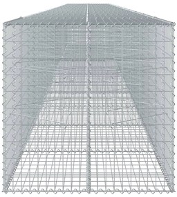 Cesto gabião com cobertura 1200x100x100 cm ferro galvanizado