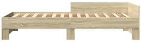 Estrutura cama s/ colchão derivados de madeira carvalho sonoma