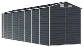 Abrigo de jardim 191x640x198 cm aço galvanizado antracite