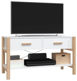 Móvel de TV 82x38x45 cm derivados de madeira branco