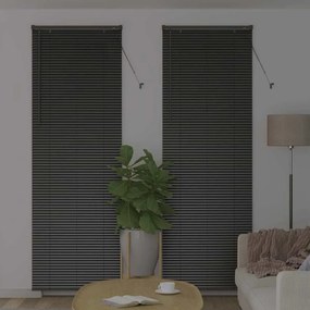 Persiana de Janela com cortinas Outros Manual Preto 80 x 220 cm Alumín