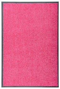 Tapete de porta lavável 60x90 cm rosa