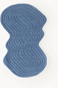 Tapete de lã artesanal com forma orgânica Aliza