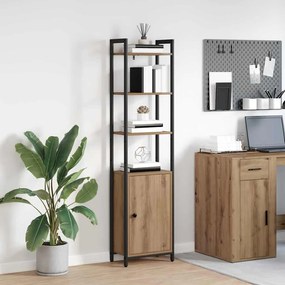vidaXL Gabinete de Livros Carvalho Artesanal 40 x 24 x 161 cm