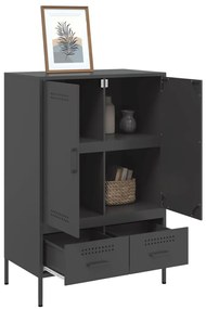 Móvel alto 68x39x101,5 cm aço preto