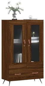 Armário alto derivados madeira 69,5x31x115 cm carvalho castanho