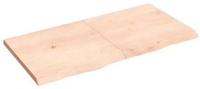 vidaXL Tampo de mesa 120x60x(2-4) cm carvalho maciço não tratado