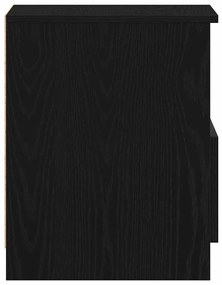 Cabideiro vidaXL Preto Carvalho 40x40x50 cm Madeira de Engenharia