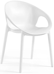 Cadeira Cosy Branco - conjunto de 4 unidades